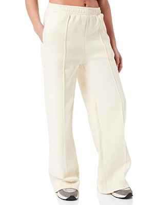 Urban Classics Ladies Straight Pin Tuck Sweat Pants Pantaln Deportivo, Arena Blanca, XL para Mujer