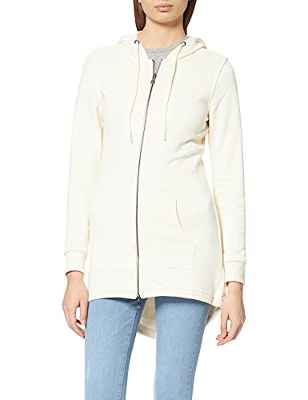 Urban Classics Ladies Sweat Parka, Chaqueta Punto Mujer, Beige (arena Blanca), XL