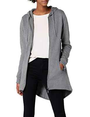 Urban Classics Ladies Sweat Parka Chaqueta Punto para Mujer, Gris (grau), XL