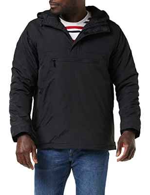 Urban Classics Padded Pull Over Jacket Chaqueta, Negro (Black 7), M para Hombre