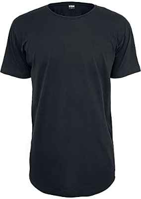 Urban Classics Shaped Long Tee, Camiseta Hombre, Negro (Black), 5XL