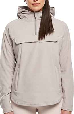 Urban Classics Sudadera con Capucha Polar para Mujer, Gris cálido, M