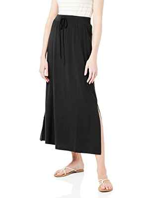 Vero Moda Vmava NW Ancle Skirt Ga Noos Falda, Negro, M para Mujer