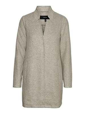 Vero Moda Vmbrushedkatrine Aw22 Jacket Boos Abrigo, Laurel Oak/Detalles: Melange, L para Mujer