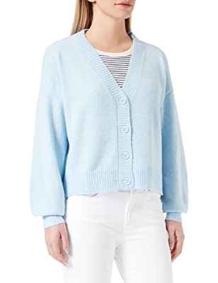 Vero Moda VMDOFFY LS V-Neck Button Cardigan GANOOS Suéter, Blue Bell/Detail:Melange, XL para Mujer