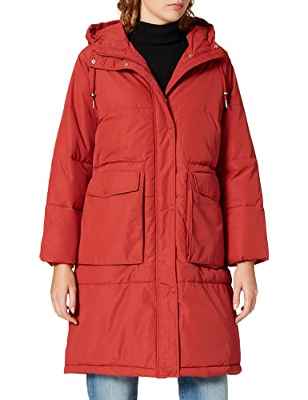 Vero Moda Vmelanor Long Padded Jacket Ga Boos Abrigo, Aceite de Chili, M para Mujer