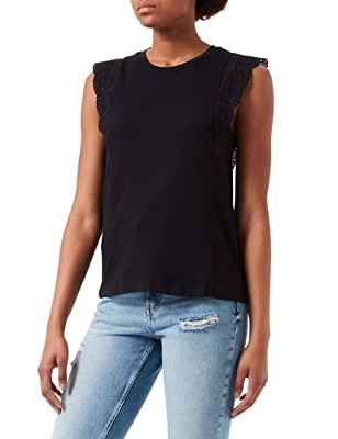 Vero Moda VMHOLLYN SS Top GA Noos Blusas, Negro, L para Mujer