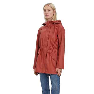 Vero Moda VMMALOU Coated Jacket Noos Chaqueta, Chili Oil, L De Las Mujeres