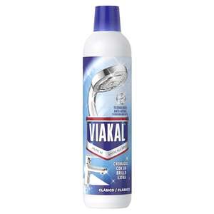 Viakal Clasico Gel Liquido Antical 750 ml, Eliminador De Cal Dificiles En El Baño y la Cocina, Evita la Reaparicion de Cal