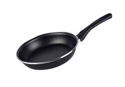 VITRINOR Magefesa Black - Sartén 22 cm de Acero esmaltado, Antiadherente bicapa Reforzado, Color Negro Exterior. Apta para Todo Tipo de cocinas, incluida inducción. 50% de Ahorro energético.