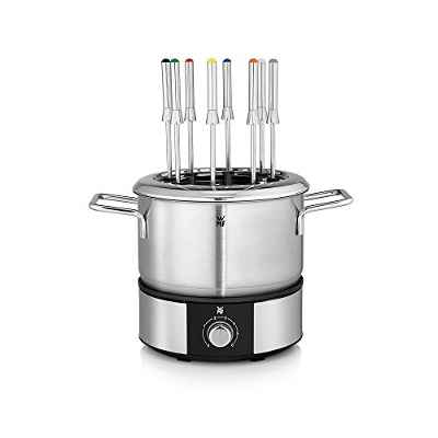 WMF Lono Fondue 1400 W, Cromargan Acero Inoxidable 18/10, Plateado