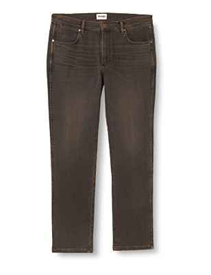 Wrangler Greensboro Pantalones, Black Clay Washed, 32W x 30L para Hombre