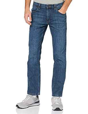 Wrangler Straight J Vaqueros, Azul (Authentic Blue), 34W / 30L para Hombre