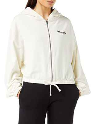 Wrangler Sudadera con Cremallera Capucha, Vanilla Ice, XS para Mujer