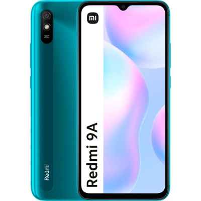 Xiaomi Redmi 9A - Smartphone de 2+32GB, Pantalla de 6,53" HD+, MediaTek Helio G25, Cámara trasera de 13 MP con IA, Batería de 5000 mAh, Aurora Green (Versión ES + 3 Años de garantía)