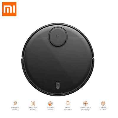 Xiaomi XM200023 Robot Aspirador, 33 W, 0.3 litros, 76 Decibeles, Color Negro