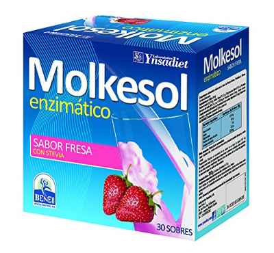 YNSADIET Molkesol Fresa Enzimático con Stevia - 30 Sobres