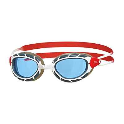 Zoggs Predator, Gafas De Natación Unisex Adulto, Blanco/rojo/tinte, Regular