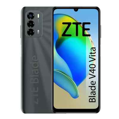 ZTE Blade V40 Vita - Smartphone 6,74" HD+ 90hz, 4GB RAM, 128GB Almacenamiento, Bateria de 5130 mAh, Carga rápida 22,5W, Triple cámara 48MP, NFC, Negro